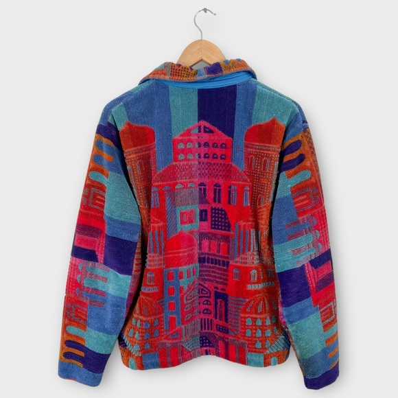 Vintage 1960s Silton California Men’s Terry Cloth City Resort Jacket Size Medium - Picture 3 of 5